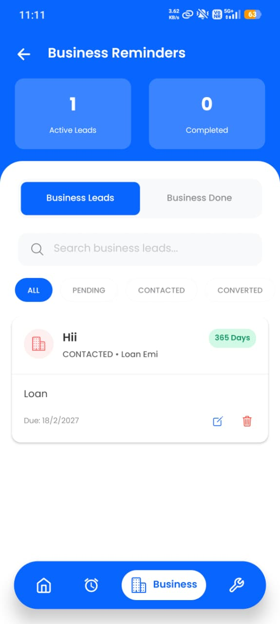 Business Leads Tracking & Workflow