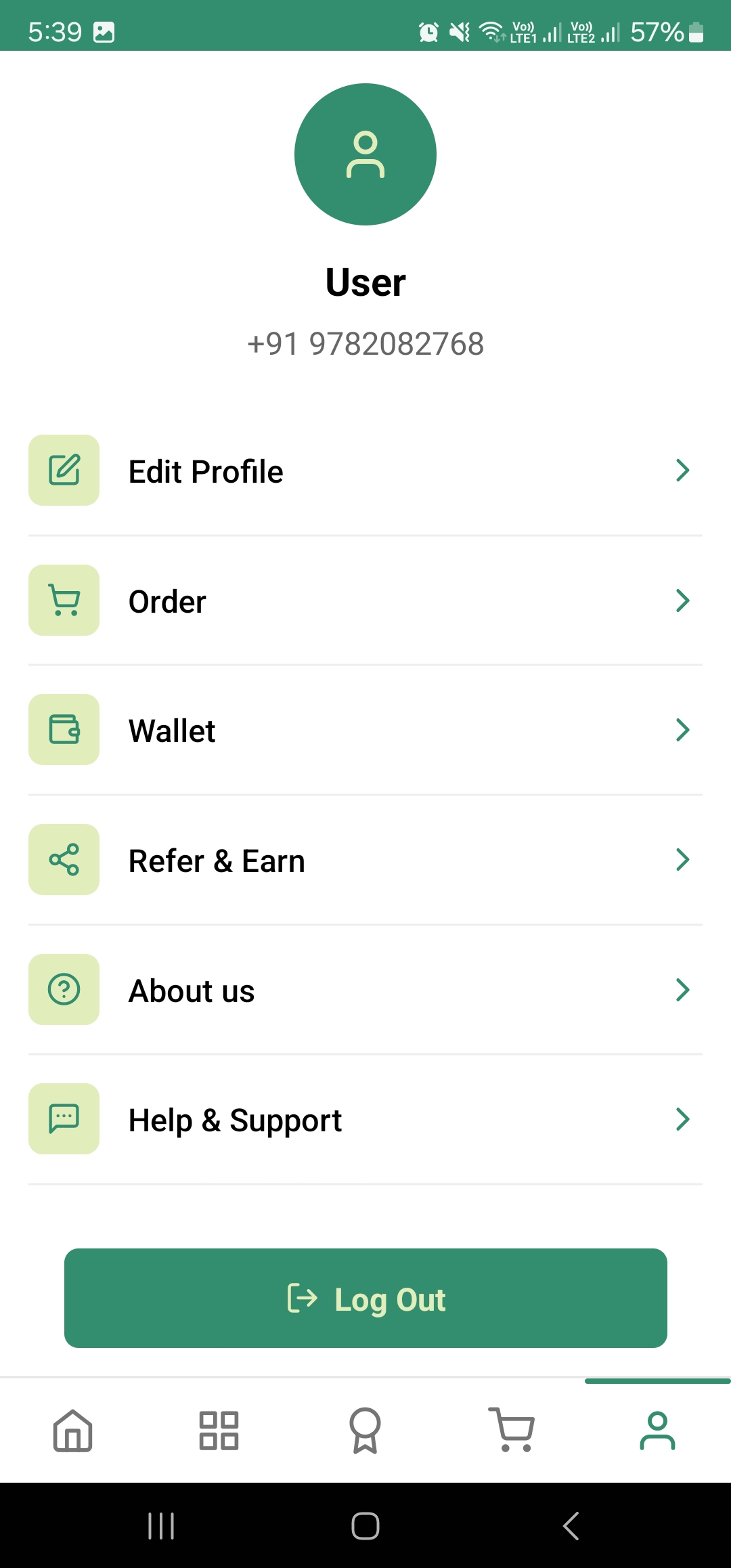 Profile Logout