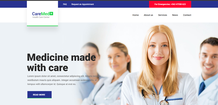 Doctor Website Template